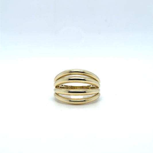 Stacked Gold Band in 10K Yellow Gold