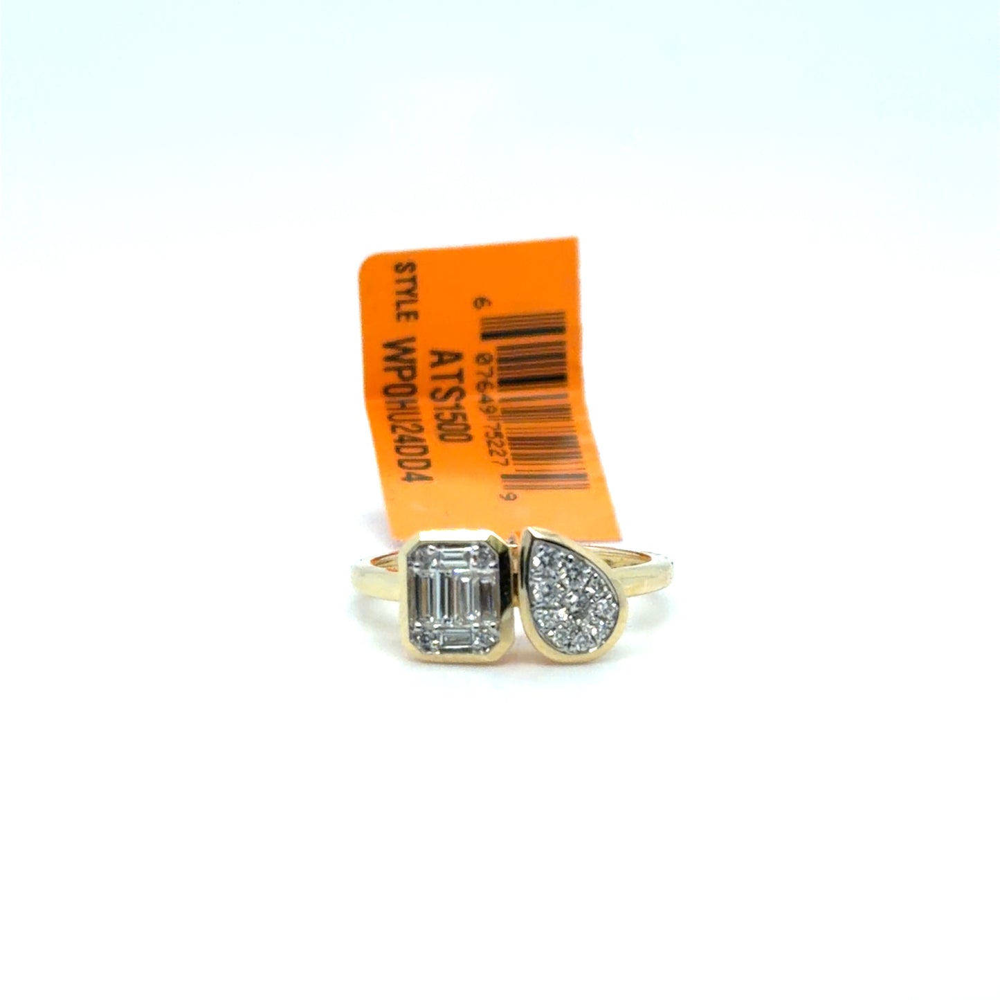 EFFY 0.36 CTW Natural Diamond Toi et Moi Cluster Ring in 14K Yellow Gold