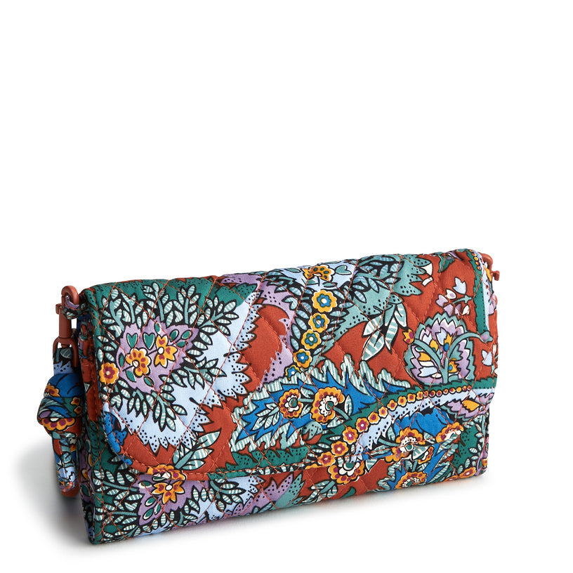 Wildwood Wallet Crossbody Flowers + Feathers