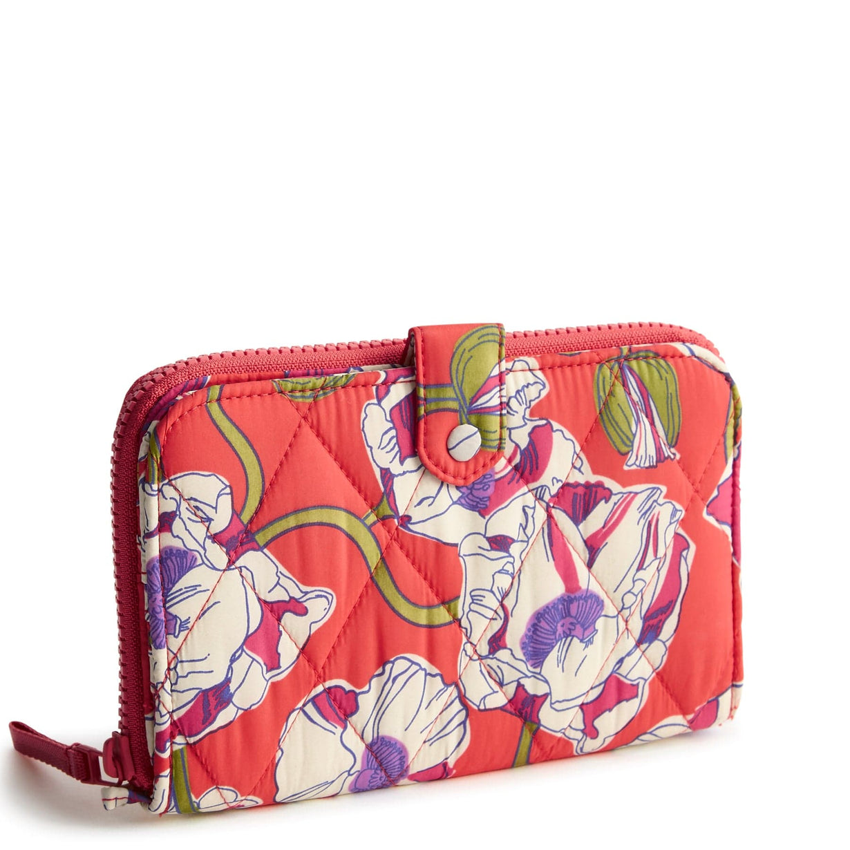 Vera Bradley Large Tab Wallet Swirling Poppies