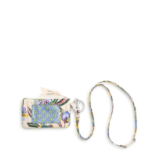 Vera Bradley Zip ID Pouch w/Breakaway Lanyard - Gardenia Garden