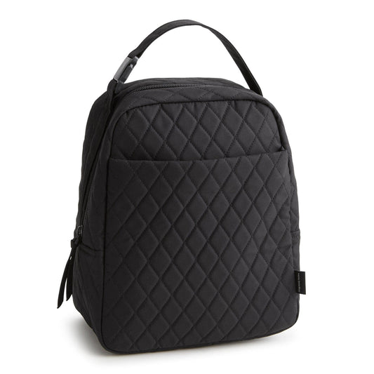 Vera Bradley Large Lunch Bag Moonless Night Black Cotton