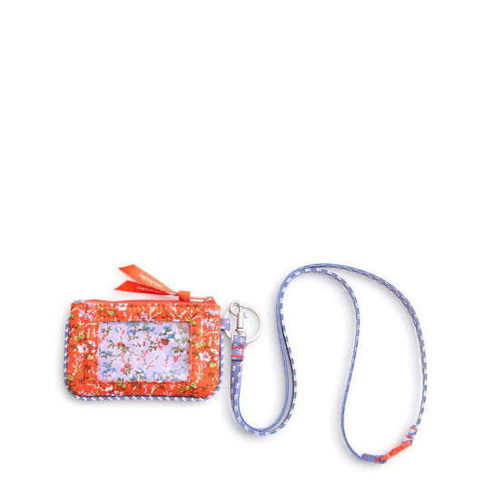 Vera Bradley Zip ID Pouch w/Breakaway Lanyard - Wildflower Sprigs