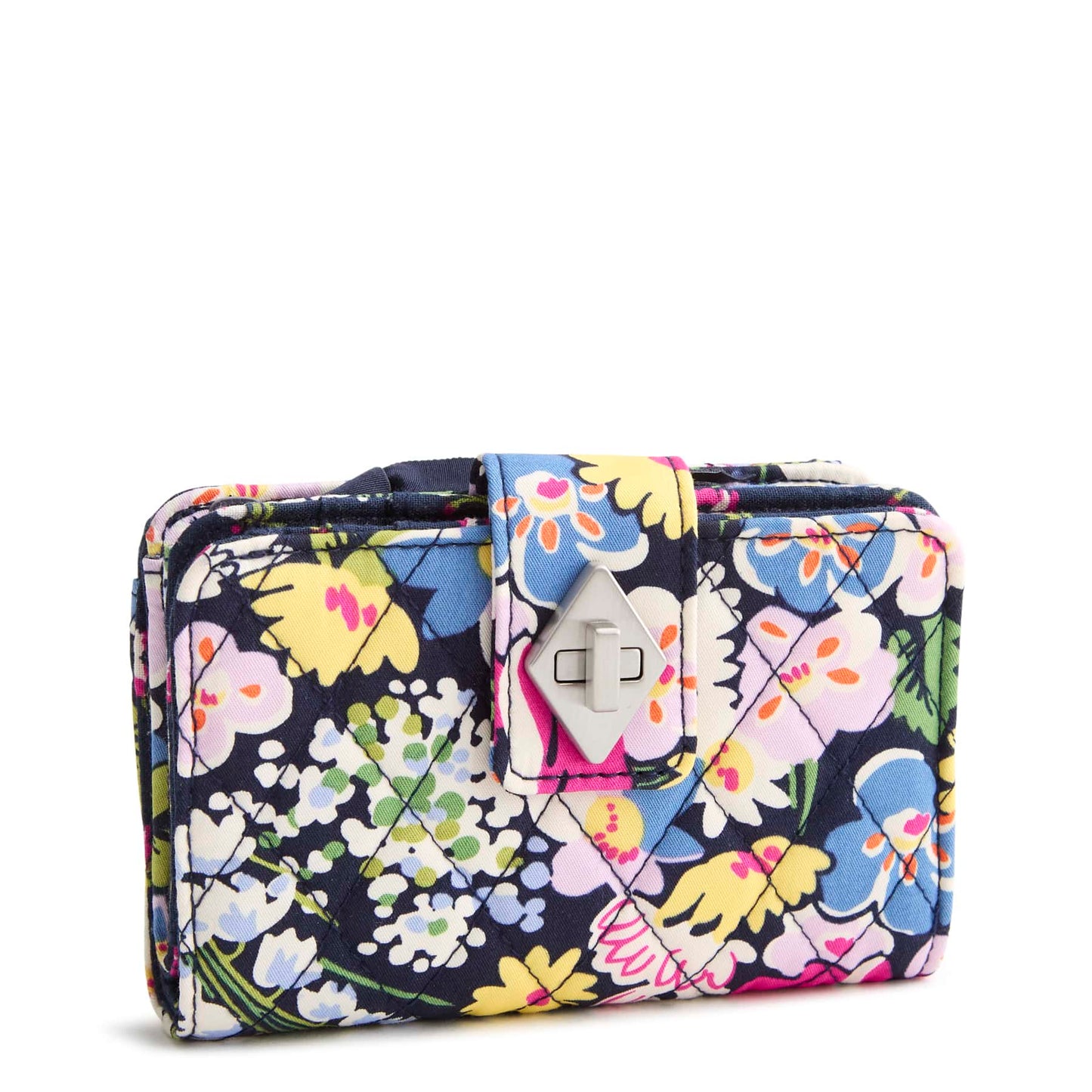 Vera Bradley Small Turnlock Wallet - Poppy fields