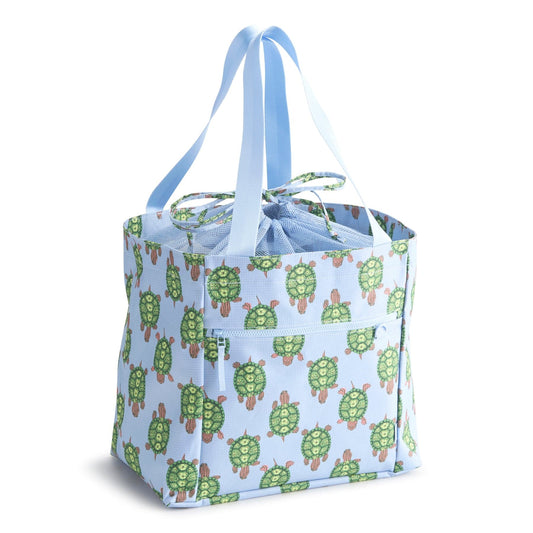 Vera Bradley Drawstring Family Tote - Slow Dance Turtles