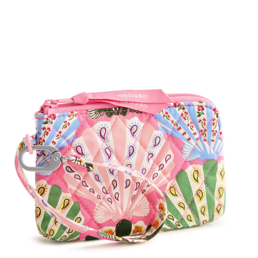 Vera Bradley Clip & Zip Wristlet - Cottage Shells