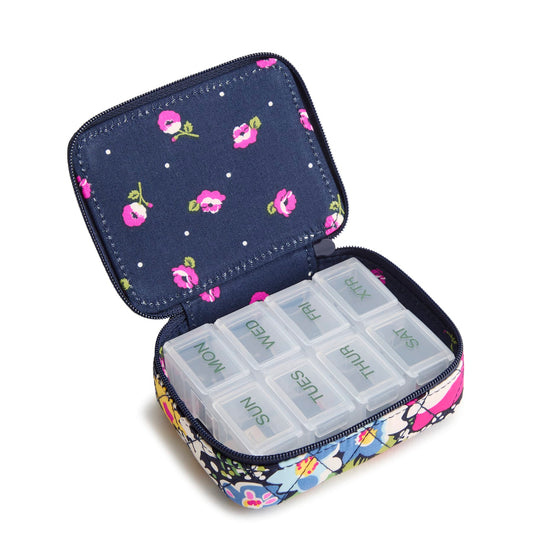 Vera Bradley Travel Pill Case - Poppy fields