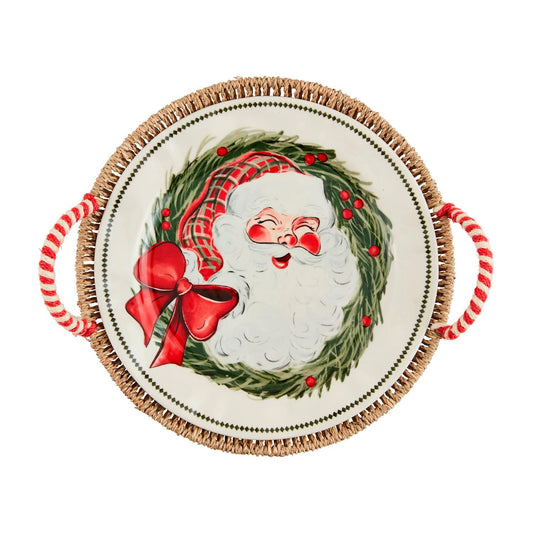 Santa Platter and Basket Set