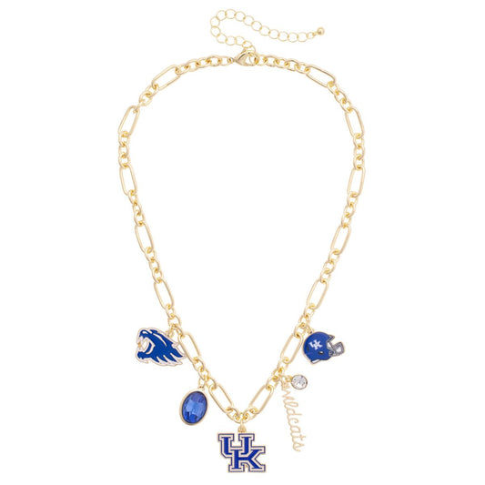 Ky Wildcats Gameday Charm Necklace
