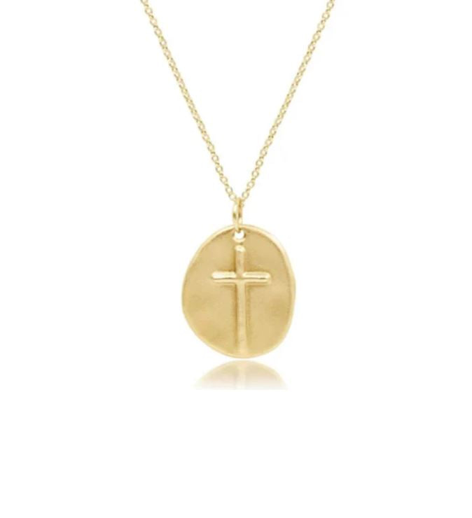 e. newton 16" necklace - inspire gold charm