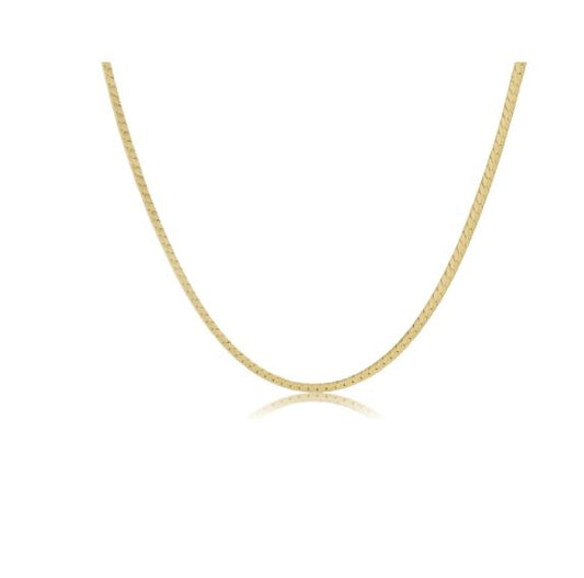 e. newton choker herringbone chain - gold