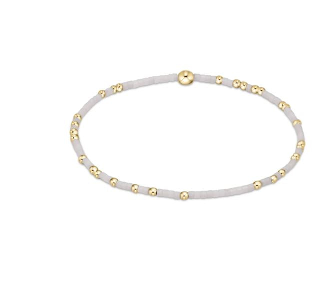 e. newton gameday hope unwritten bracelet - white