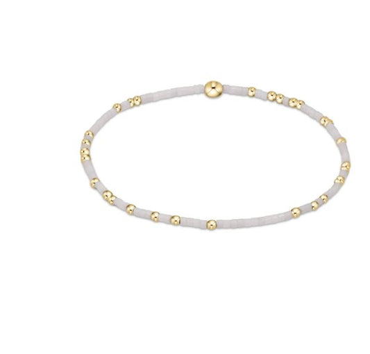 e. newton gameday hope unwritten bracelet - white