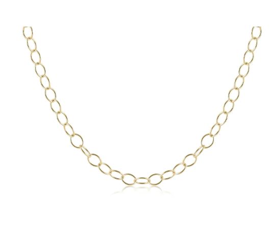 e. newton choker enchant chain 17" - gold