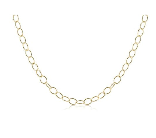 e. newton choker enchant chain 17" - gold