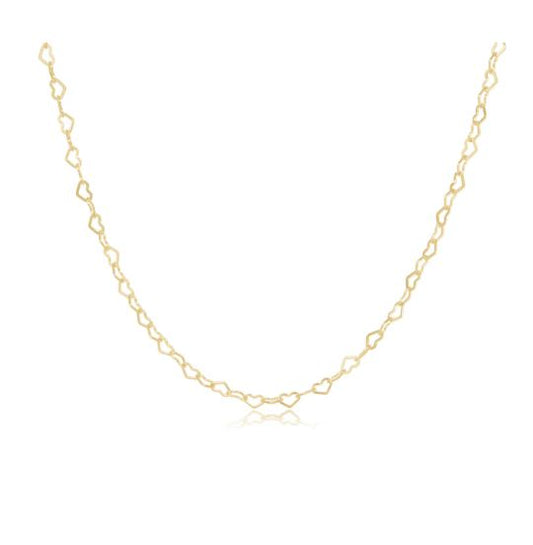 e. newton choker love chain - gold