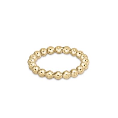 e. newton classic gold 3mm bead ring