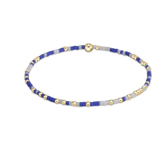 e. newton gameday hope unwritten bracelet - blue-white