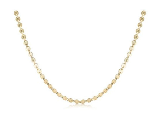 e. newton choker infinity chic chain - gold