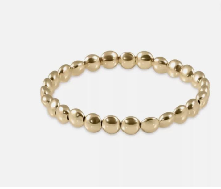 e. Newton Honesty Gold 6mm Bead Bracelet