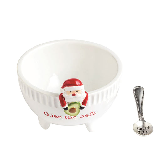 Mudpie Santa Guac Bowl Set
