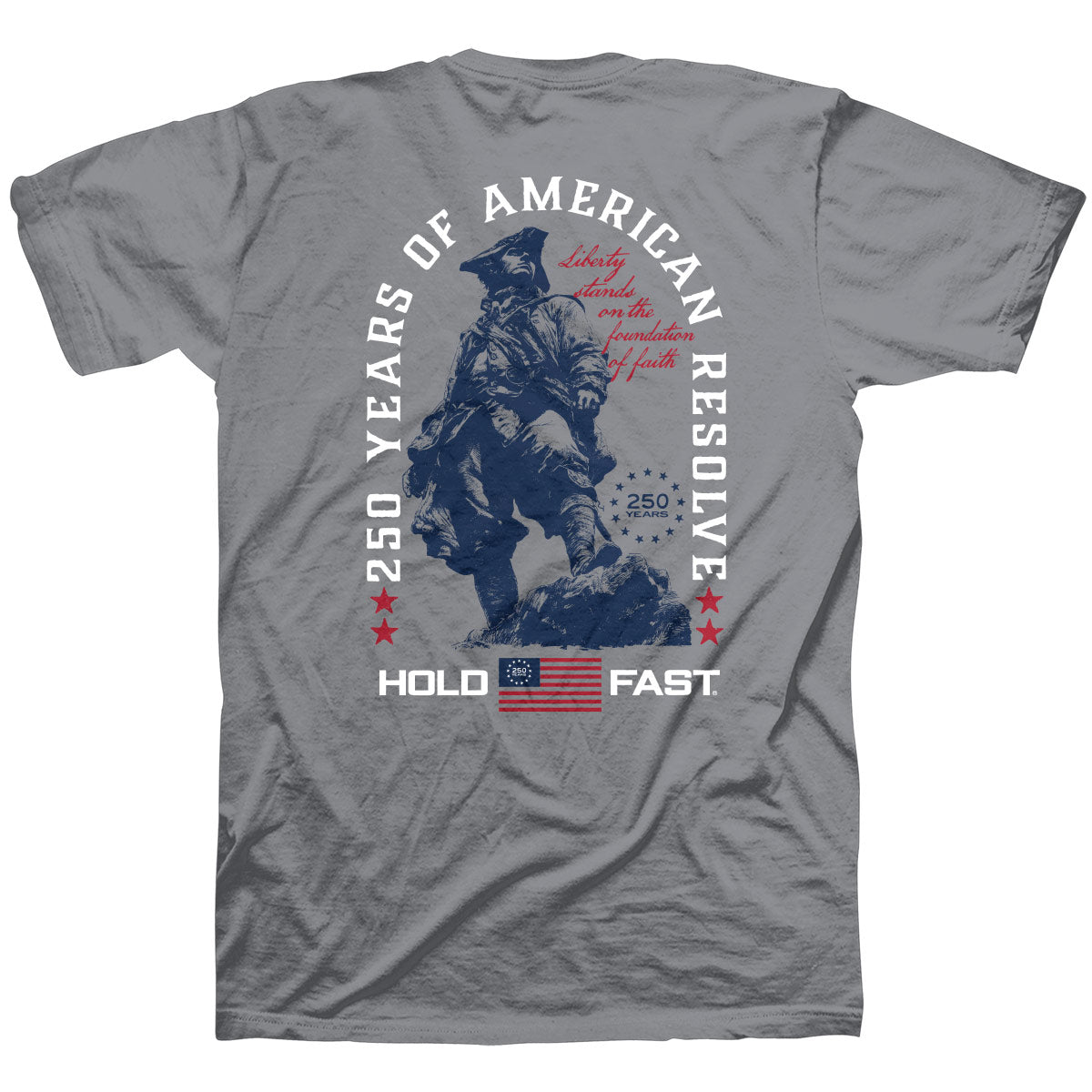 Hold Fast Tee- Colonial Soldier in Gravel