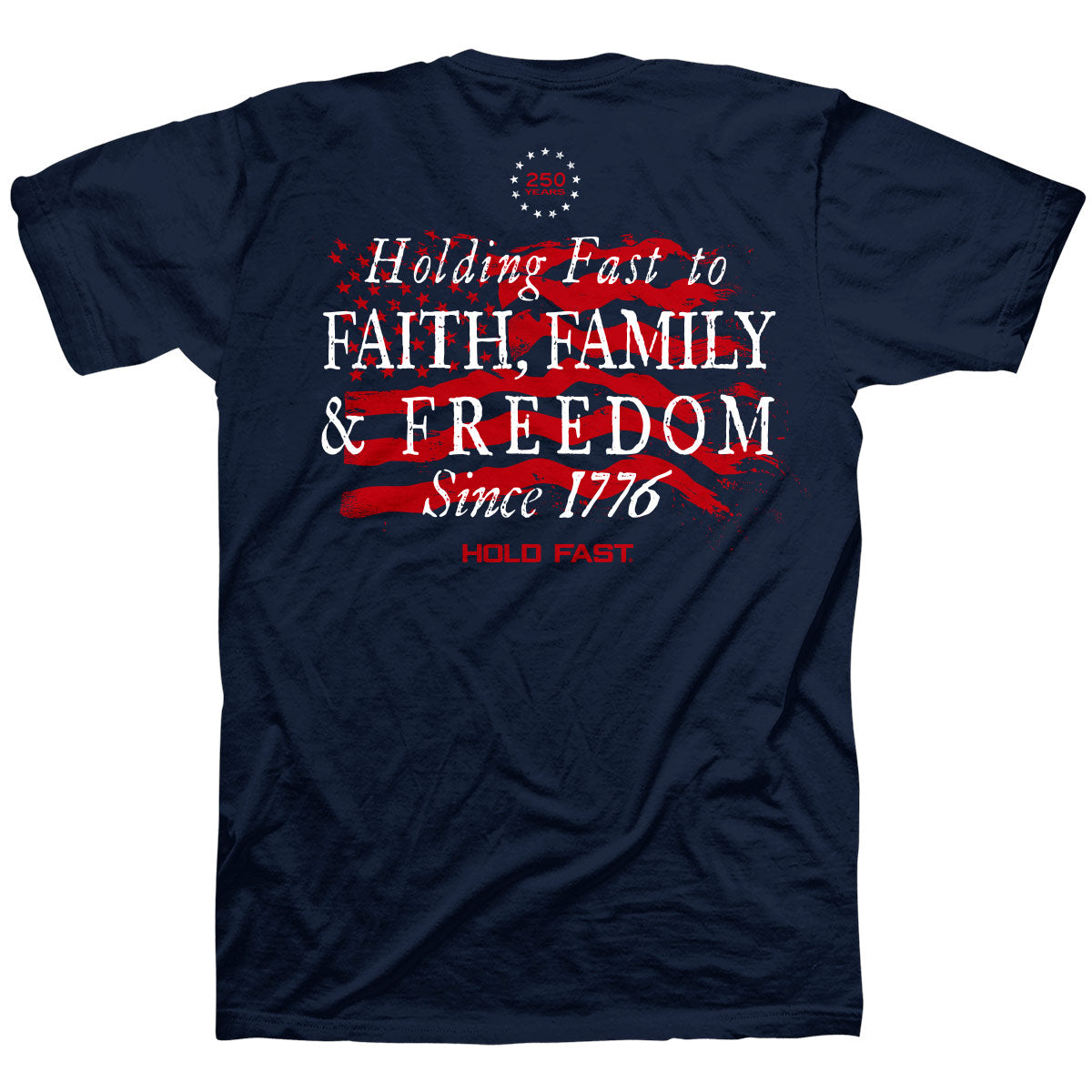 Hold Fast Tee- Holding Fast in Navy