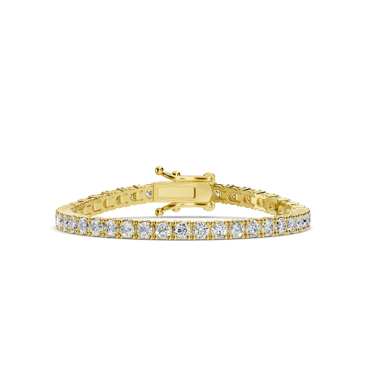 Lab Grown Diamond Tennis Bracelet with Box Clasp