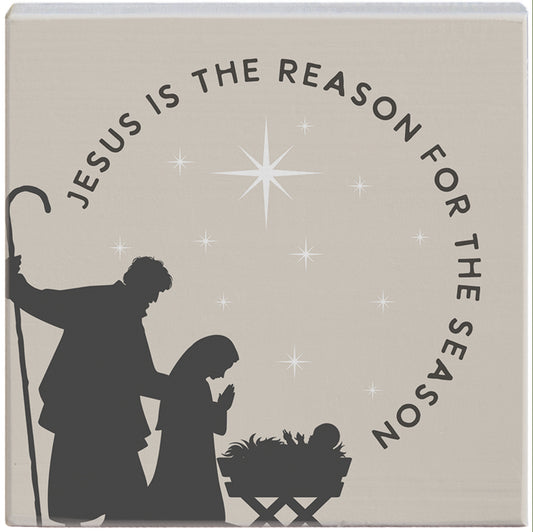 "Jesus Is The Reason For The Season" Wood Sign