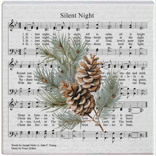 "Silent Night" Sheet Music Wood Sign