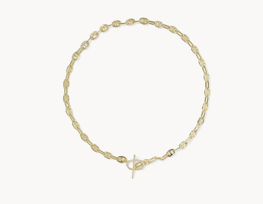 Kendra Scott Elisa Toggle Gold Link and Chain Necklace