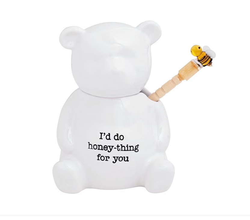 Mudpie Bear Honey Jar Set - 2 pc.