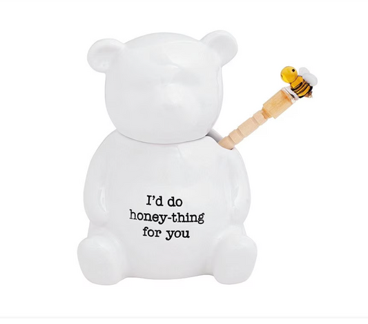 Mudpie Bear Honey Jar Set - 2 pc.