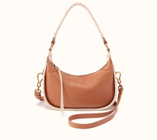 Mia Crossbody Small Hobo - Smooth Leather | Warm Cashew