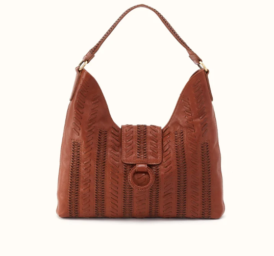 Atlas Hobo Bag - Washed Leather | Kindling Brown