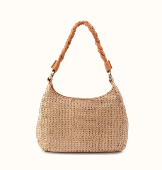 Hobo Madison Shoulder - Woven Straw | Meadow Woven Straw