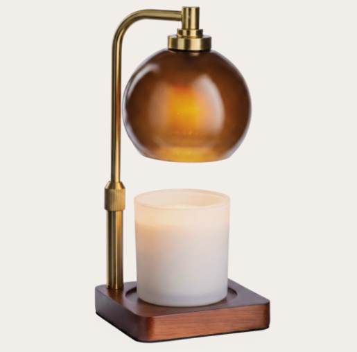 Amber Sphere Candle Warmer Lamp
