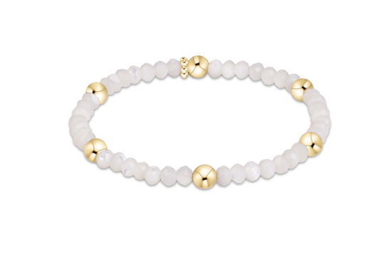 e. newton presence gemstone 4mm - mother of pearl