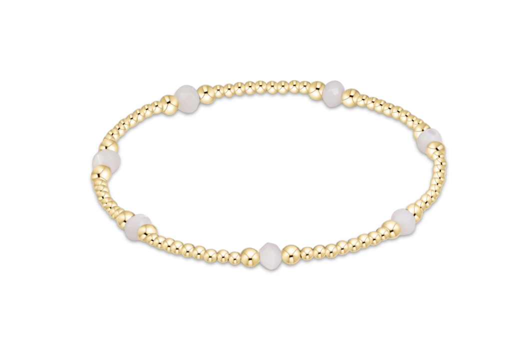 e. newton purpose gemstone 4mm - mother of pearl
