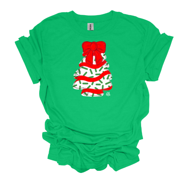 Green Christmas Cake T-Shirt