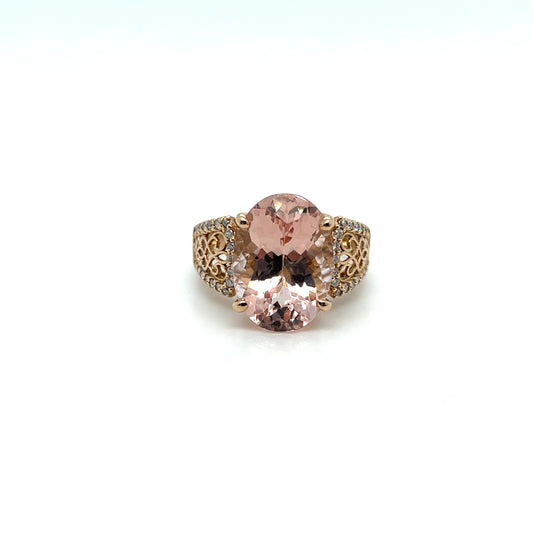 Simply Vera Wang Morganite & Diamond Ring – .35ctw