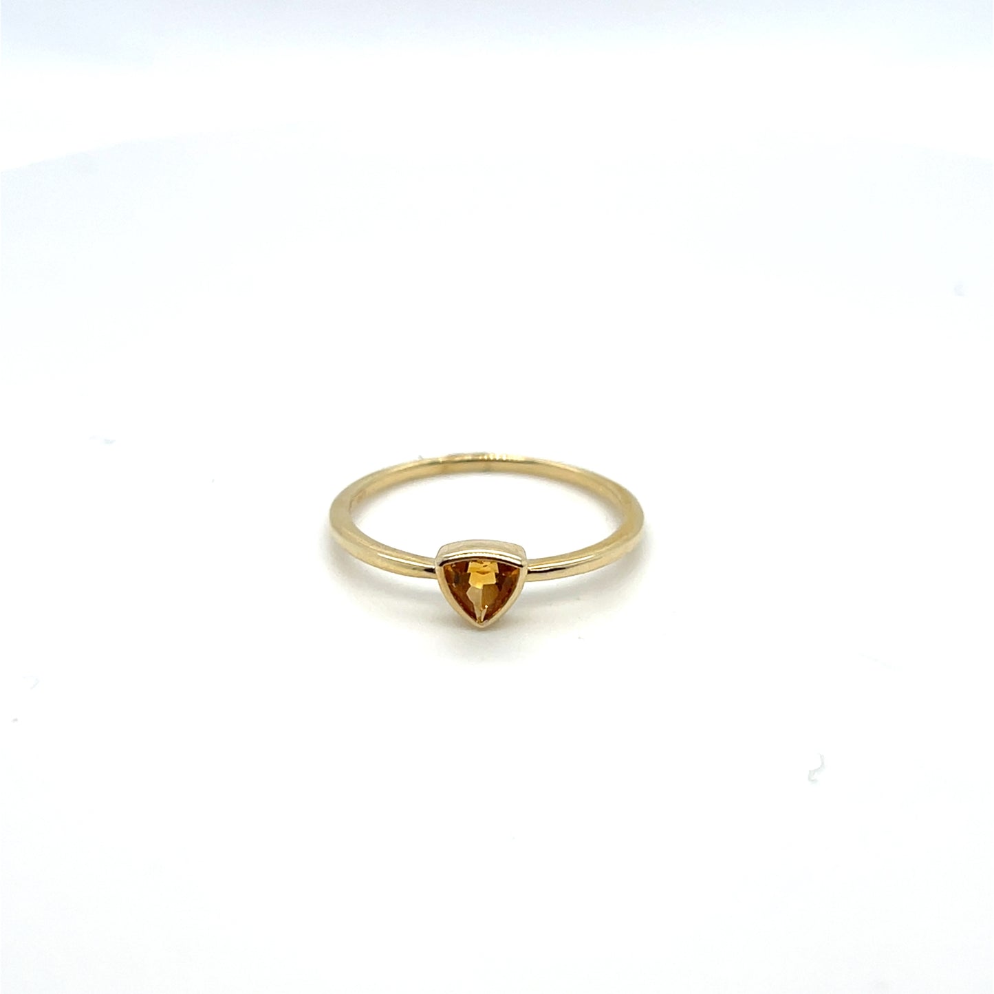 Yellow Gold Citrine Ring