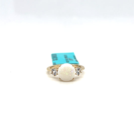 Effy Designer White Sapphire & Opal Ring – 2.30ct