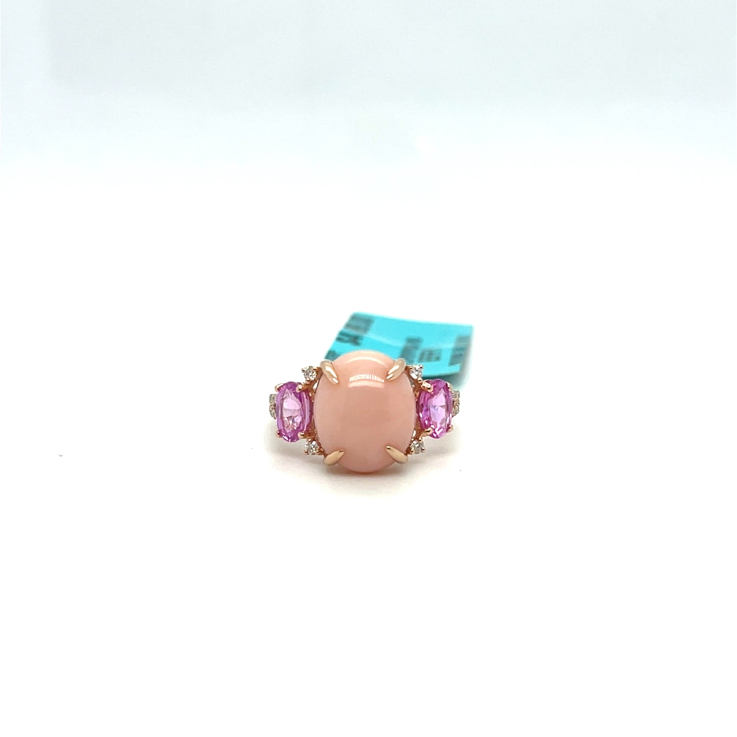 Effy Designer Opal, Pink Sapphire & Diamond Ring – 4.90ct Opal