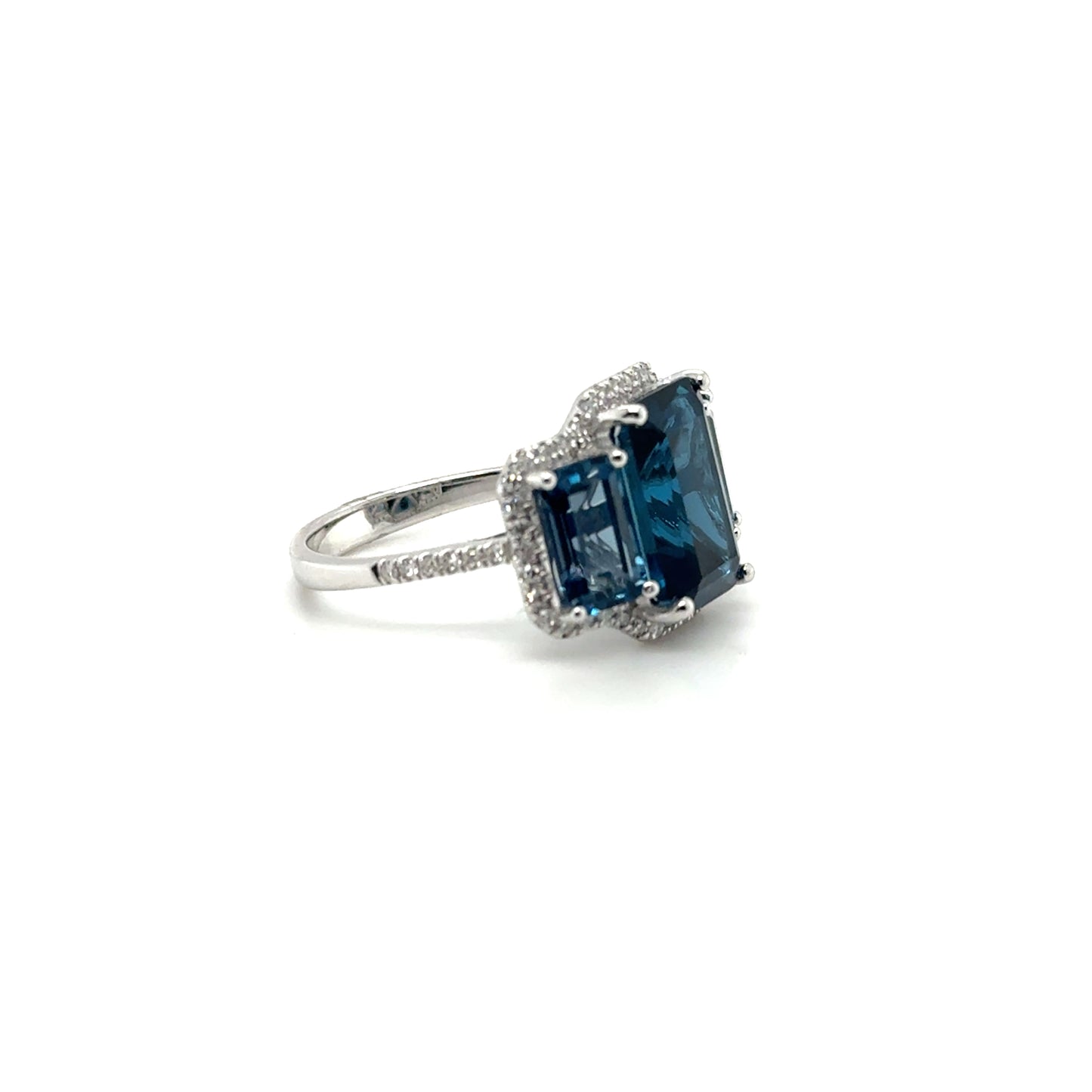 EFFY 8.45ct London Blue Topaz with .27ctw Diamond Accents