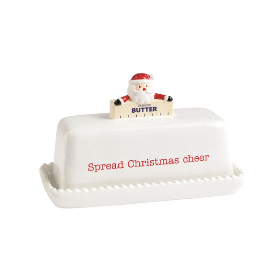 Mudpie Santa Butter Dish