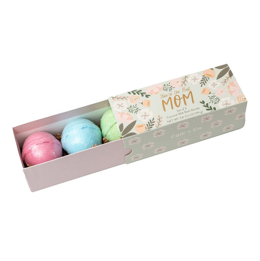 "You're The Best Mom" Set of 3 Coconut Milk Bath Bombs