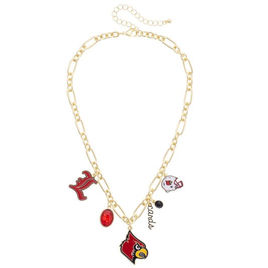 Louisville Cardinals Gameday Charm Necklace