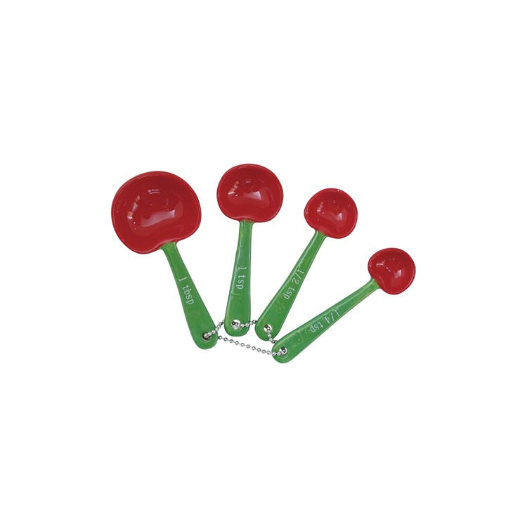 Set of 4 Cherry Shaped Measuring Spoons