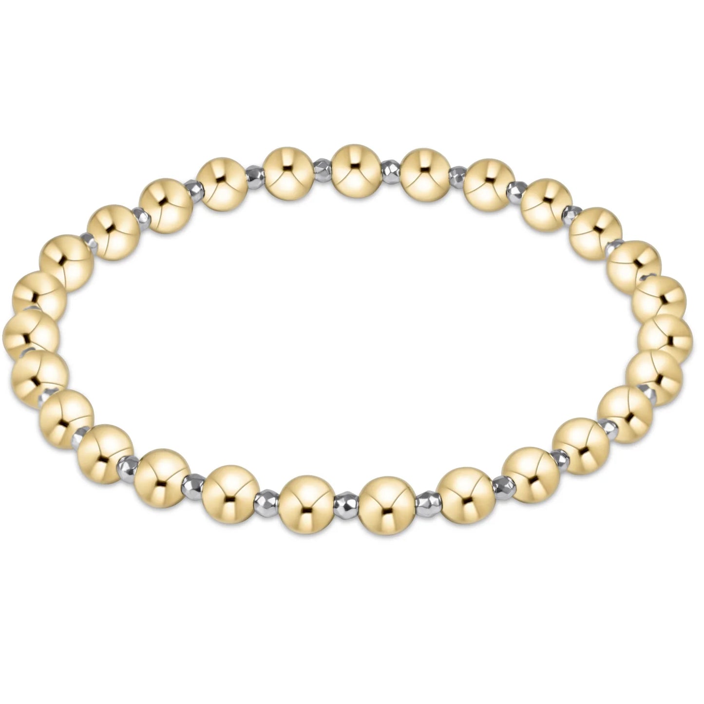 e. newton bright silver faceted hematite grateful pattern 5mm bead bracelet